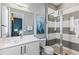 Modern bathroom with walk-in shower and updated vanity at 1735 Oak Blossom Dr, Davenport, FL 33837