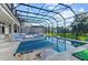 Resort-style pool with cabana and ping pong table at 1735 Oak Blossom Dr, Davenport, FL 33837
