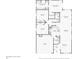 Layout of the home featuring the main living areas and bedrooms with dimensions at 1404 Longville Cir, Tavares, FL 32778