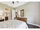 Guest bedroom with full bed and access to a full bathroom at 154 Rancho Mirage Dr, Kissimmee, FL 34759