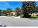 Exterior street view of townhomes shows lush landscaping and attached garages at 721 Interlude Ln # 105, Orlando, FL 32824