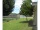 Grass yard with a chain link fence and trees at 267 Cranbrook Dr, Kissimmee, FL 34758