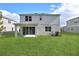 Two-story house back with covered patio and grassy backyard at 1416 Maddie Berry Ln, Kissimmee, FL 34744