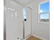 Clean shower with glass enclosure and bright window at 1416 Maddie Berry Ln, Kissimmee, FL 34744