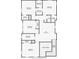 Second floor plan with measurements at 1862 Beach Ridge Rd, Celebration, FL 34747