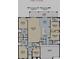 First floor plan features a large kitchen, great room, and access to the lanai at 3801 Sonoma Blvd, Kissimmee, FL 34741