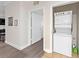 Efficient laundry area with a stacked washer and dryer unit at 1370 Tuscan Ter # 2104, Davenport, FL 33896