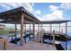 Well-maintained boat dock with covered slips, providing convenient access to the water and scenic views at 19529 Dorr Rd, Altoona, FL 32702