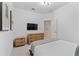 Bedroom with double bed, dresser, and neutral decor at 331 Ballo Dr, Kissimmee, FL 34746