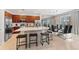 Kitchen with island, stainless steel appliances, and breakfast bar at 331 Ballo Dr, Kissimmee, FL 34746