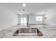 Kitchen with stainless steel sink and faucet, with granite countertops and natural light from windows at 2909 Annalee Rd, Saint Cloud, FL 34771