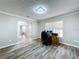 Home office with built in wooden desk and large window at 32122 Hickory Ln, Sorrento, FL 32776
