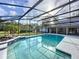 Inviting screened pool with a spacious deck at 32122 Hickory Ln, Sorrento, FL 32776