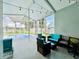Enclosed patio with a pool and outdoor seating at 144 Rose Hill Trl, Sanford, FL 32773
