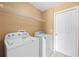 Convenient laundry room features modern washer and dryer units at 121 Madiera Beach Blvd, Kissimmee, FL 34746