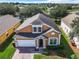 Lovely stucco two-story home with manicured lawn and a two-car garage nestled in a residential neighborhood at 133 Andalusia Loop, Davenport, FL 33837