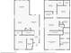 Layout of the first and second floor, featuring the living areas, bedrooms, and bathrooms at 1853 Summer Serenity Dr, Kissimmee, FL 34744