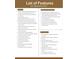 Features list detailing the kitchen and bathroom amenities of the property with modern appliances and finishes at 267 Spinnaker Ct, Auburndale, FL 33823