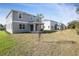 Exterior view of the homes showcasing the covered patios and large grassy lots at 535 Summit River Dr, Apopka, FL 32712
