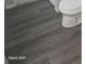Close-up of the bathroom showcasing the updated toilet and wood-look flooring at 1325 Dunbarton Ct, Kissimmee, FL 34758