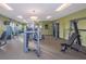 The fitness center has modern equipment, space for multiple people, and plenty of natural light at 2769 Bookmark Dr, Kissimmee, FL 34746
