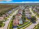 Aerial showing home with pool and neighborhood at 4610 Salamander St, St Cloud, FL 34772