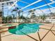 Inviting screened pool and spa with ample deck space at 4610 Salamander St, St Cloud, FL 34772
