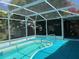 The backyard features a screened-in pool for outdoor enjoyment and relaxation at 112 10Th St, St Cloud, FL 34769