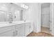 Beautiful bathroom featuring double vanity, tile floor, and glass shower at 2007 Stetson Ave, Eagle Lake, FL 33839