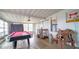 Relaxing game room with a pool table and rustic decor at 8836 Sr 471 Hwy, Webster, FL 33597