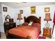 This bedroom offers a comfortable space, complete with charming decor and a relaxing ambiance at 1053 Hemingway Dr, Deltona, FL 32725
