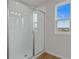 Clean shower with glass enclosure and window at 1461 August Gray Dr, Kissimmee, FL 34744