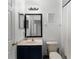 Bathroom featuring a shower/tub combination and vanity sink with marble counter at 3643 Weatherfield Dr, Kissimmee, FL 34746