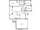 Detailed floor plan showcasing layout with bedrooms, bathrooms, kitchen, garage, and patio at 3643 Weatherfield Dr, Kissimmee, FL 34746