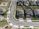 A neighborhood aerial view, showcasing homes with a playground at 1222 Castlevecchio Loop, Orlando, FL 32825