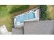 Aerial view of the screened pool and patio at 1855 Cavalier Ct, Kissimmee, FL 34744