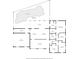 Detailed floor plan shows layout of rooms, including primary bedroom, bedrooms, kitchen, and pool at 1855 Cavalier Ct, Kissimmee, FL 34744