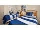 Shared bedroom featuring twin beds, large closet, and natural light at 3151 Britannia Blvd # C, Kissimmee, FL 34747