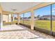 Large screened porch overlooking backyard and community at 3634 Northwoods Dr, Kissimmee, FL 34746