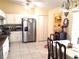 Bright kitchen featuring stainless steel appliances, white cabinets, and a tile floor at 101 Whitehall Way, Kissimmee, FL 34758