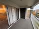 Private balcony overlooking a tranquil water view at 13838 Fairway Island Dr # 1432, Orlando, FL 32837