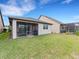 Spacious backyard with grassy area and screened porch at 516 Pamplona Pl, Davenport, FL 33837