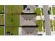 Aerial view of property showcasing its location within a well-maintained neighborhood and lot lines at 1687 Park Side Ave, Kissimmee, FL 34744