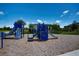 Community playground with blue playset, slides, and climbing structures for active recreation at 6078 Bimini Twist Loop, Orlando, FL 32819