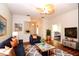 Spacious living room with hardwood floors and stylish furniture at 504 Ridge View Dr, Davenport, FL 33837