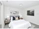 Staged bedroom with neutral carpet, a window, and a closet for storage at 1234 Lynwood Ave, Apopka, FL 32703