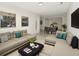 Cozy living room featuring a comfortable sectional sofa, neutral decor and plenty of sunlight at 1234 Lynwood Ave, Apopka, FL 32703