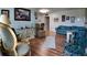 Inviting living room featuring hardwood floors, elegant furniture, and tasteful decor at 1600 W Lake Parker Dr # B23, Lakeland, FL 33805