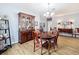 Formal dining room with hardwood floors and a classic china cabinet at 1940 Banner Ln, St Cloud, FL 34769