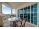 Private balcony offering scenic views and outdoor seating at 7593 Gathering Dr # 608, Reunion, FL 34747